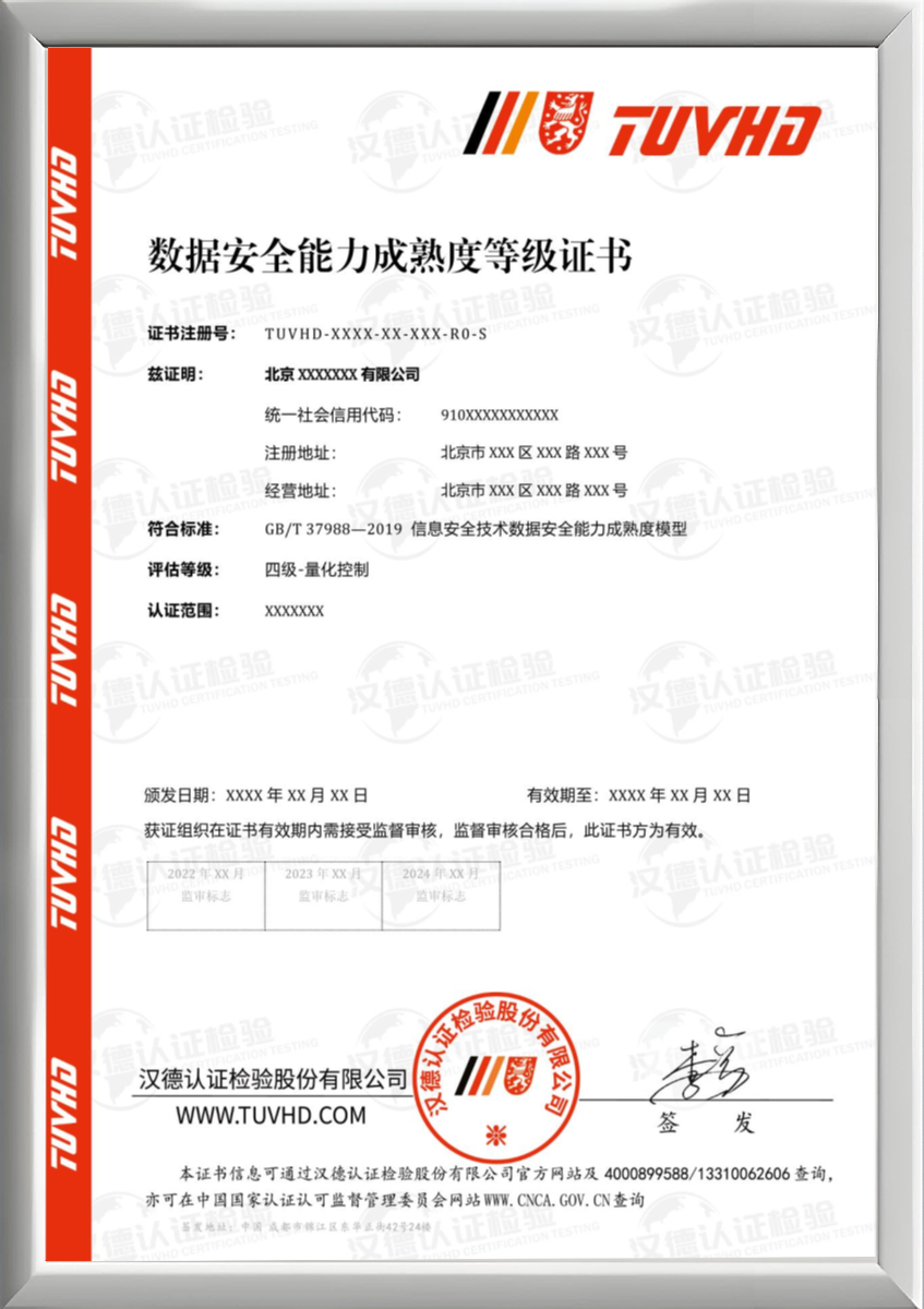 数据安全能力成熟度等级